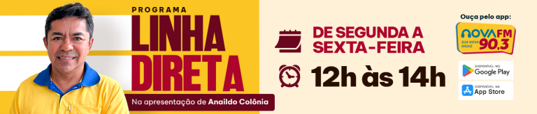 Banner - Programa Linha Direta @NovaFM