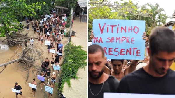  Moradores de Caraíva protestam contra morte de guia de turismo em ação policial contra chefe do tráfico