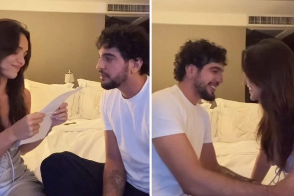 Rafa Kalimann e Nattan emocionam web ao anunciar que vão ser pais: ‘Você está grávida, vida!’
